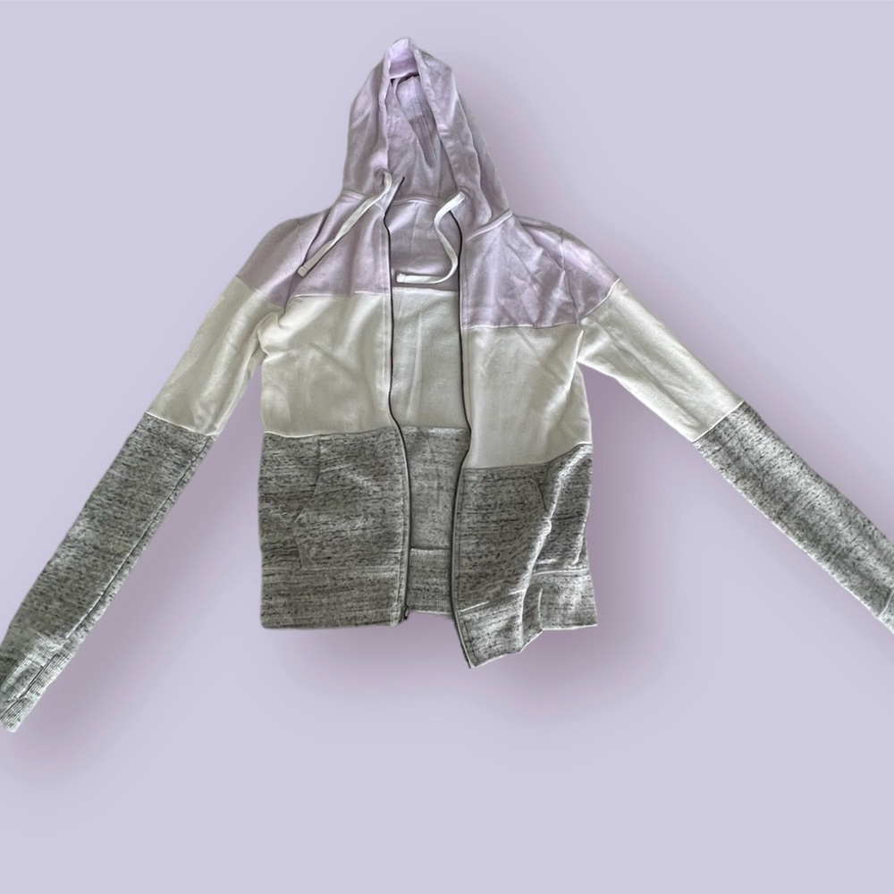 SO Drawstring Zip Hoodie w/ thumb holes